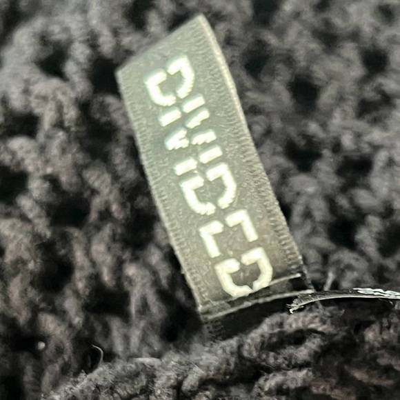 H&M Divided black see-through crochet midi swimsuit cover-up dress size 4 - Picture 5 of 7